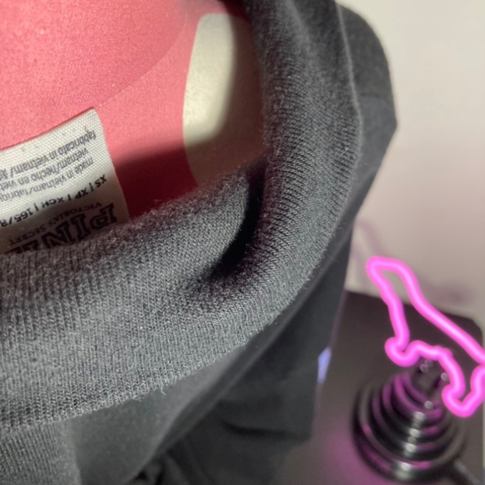Victoria’s Secret Pink Quarter Zip Pullover Hoodie Rainbow Pride Logo Retro Y2K - Picture 8 of 15
